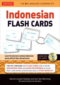 Title: Indonesian Flash Cards: Learn the 300 most common Indonesian words with all their derived forms (Audio Included), Author: Zane Goebel