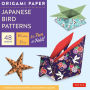 Origami Paper - Japanese Bird Patterns - 8 1/4