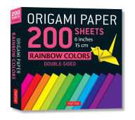 Title: Origami Paper 200 sheets Rainbow Colors 6