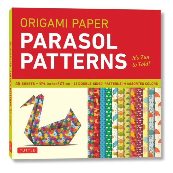 Origami Paper - Parasol Patterns - 8 1/4 inch - 48 Sheets: Tuttle Origami Paper: Origami Sheets Printed with 12 Different Designs: Instructions for 8 Projects Included