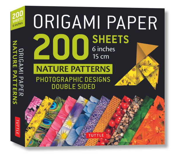 Origami Paper 200 sheets Nature Patterns 6 (15 cm): Tuttle Origami Paper: Double Sided Origami Sheets Printed with 12 Different Designs (Instructions for 6 Projects Included)