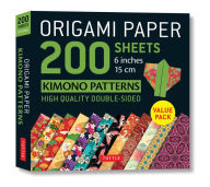 Title: Origami Paper 200 sheets Kimono Patterns 6
