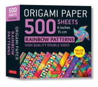 Title: Origami Paper 500 sheets Rainbow Patterns 6 (15 cm): Tuttle Origami Paper: Double-Sided Origami Sheets Printed with 12 Different Designs (Instructions for 6 Projects Included), Author: Tuttle Studio