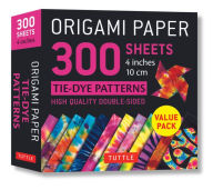 Title: Origami Paper 300 sheets Tie-Dye Patterns 4 (10 cm): Tuttle Origami Paper: Double-Sided Origami Sheets Printed with 12 Different Designs, Author: Tuttle Studio