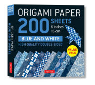 Title: Origami Paper 200 sheets Blue and White Patterns 6