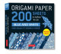 Origami Paper 200 sheets Blue and White Patterns 6