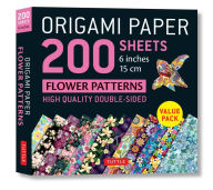 Title: Origami Paper 200 sheets Flower Patterns 6 (15 cm): Double Sided Origami Sheets Printed with 12 Different Designs (Instructions for 6 Projects Included), Author: Tuttle Studio