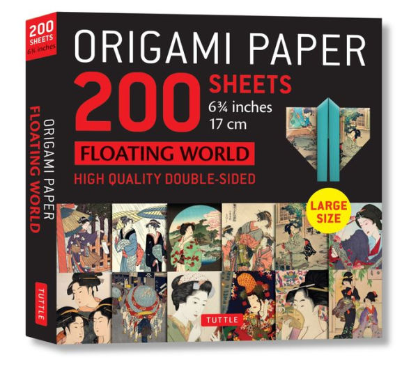 Origami Paper 200 sheets Floating World 6 3/4" (17 cm): Tuttle Origami Paper: Double-Sided Origami Sheets with 12 Different Prints (Instructions for 6 Projects Included)