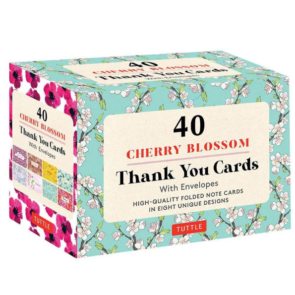 Cherry Blossom Thank You Card Set