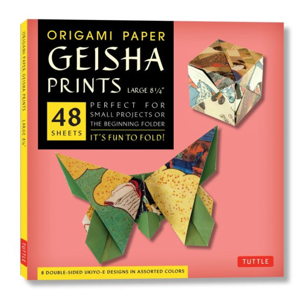 Origami Paper Geisha Prints 48 Sheets X-Large 8 1/4" (21 cm): Extra Large Tuttle Origami Paper: Origami Sheets Printed with 8 Different Designs (Instructions for 6 Projects Included)