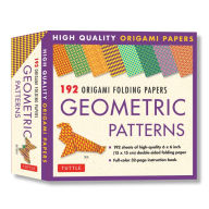 Title: Origami Folding Papers - Geometric Patterns - 192 Sheets: 10 Different Patterns of 6 Inch (15 cm) Double-Sided Origami Paper (includes Instructions for 4 Projects), Author: Tuttle Studio