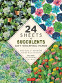 Succulents Gift Wrapping Paper - 24 sheets: 18 x 24
