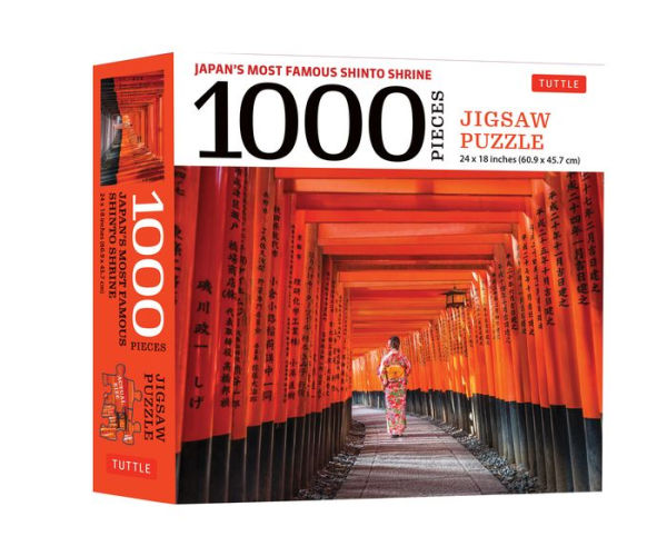 Japan's Most Famous Shinto Shrine - 1000 Piece Jigsaw Puzzle: Fushimi Inari Shrine in Kyoto: Finished Size 24 x 18 inches (61 x 46 cm)
