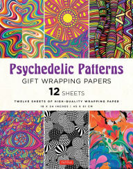 Psychedelic Patterns Gift Wrapping Papers - 12 sheets: 18 x 24 inch (45 x 61 cm) High-Quality Wrapping Paper