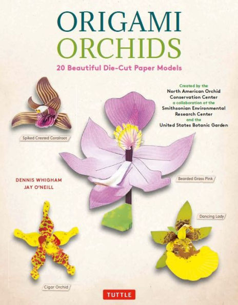 Origami Orchids Kit: 20 Beautiful Die-Cut Paper Models