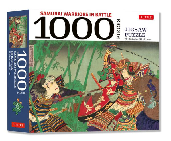 Samurai Warriors in Battle- 1000 Piece Jigsaw Puzzle: for Adults and Families - Finished Puzzle Size 29 x 20 inch (74 x 51 cm); A3 Sized Poster