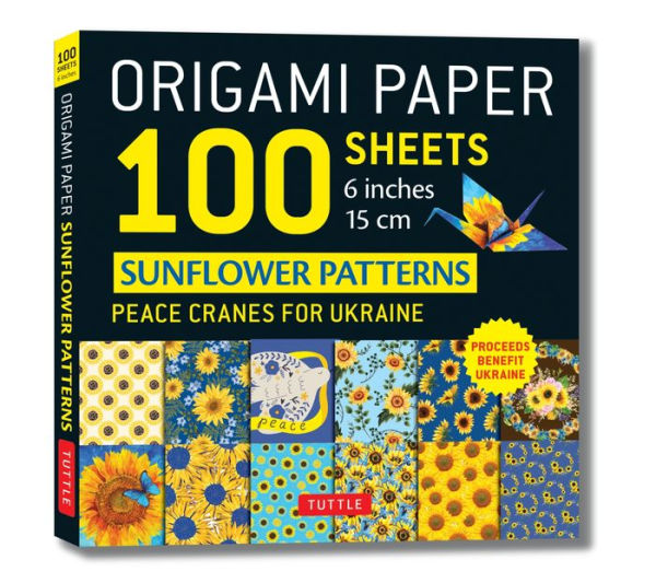 Origami Paper 100 Sheets Sunflower Patterns 6
