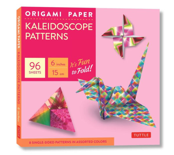 Origami Paper - Kaleidoscope Patterns - 6 - 96 Sheets: Tuttle Origami Paper: Origami Sheets Printed with 8 Different Patterns: Instructions for 6 Projects Included