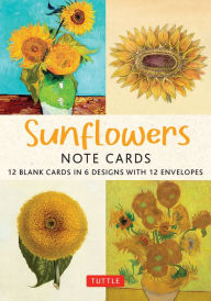 Title: Sunflowers - 12 Blank Note Cards: 12 Blank Cards in 6 Designs with 12 Envelopes in a Keepsake Box, Author: Tuttle Studio