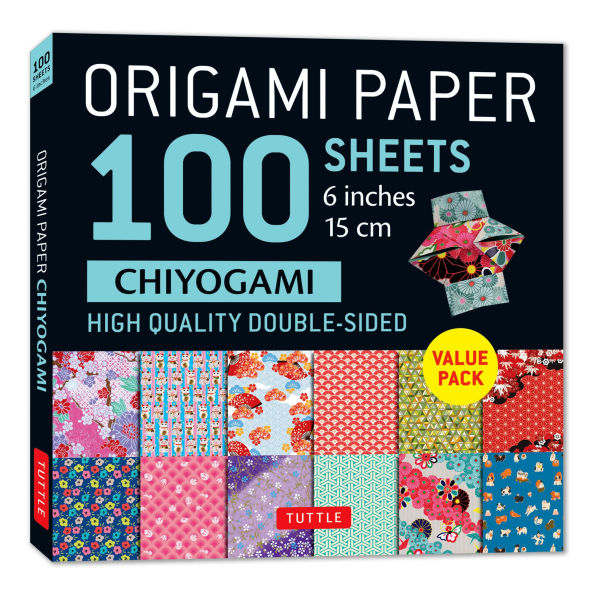 Origami Paper 100 Sheets Chiyogami 6" (15 cm): Tuttle Origami Paper: Double-Sided Origami Sheets Printed with 12 Different Patterns (Instructions for 5 Projects Included)