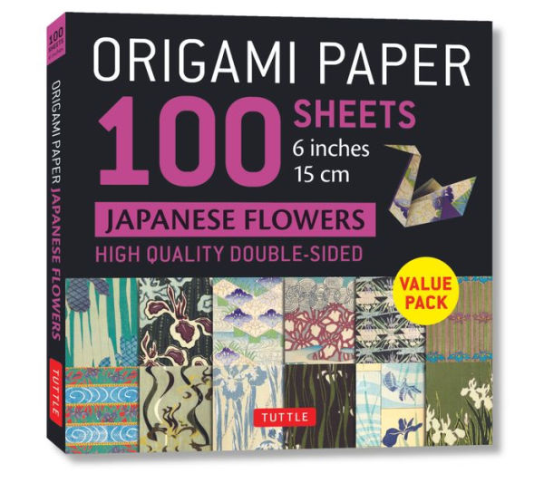 Origami Paper 100 sheets Japanese Flowers 6" (15 cm): Double-Sided Origami Sheets Printed with 12 Different Patterns (Instructions for Projects Included)