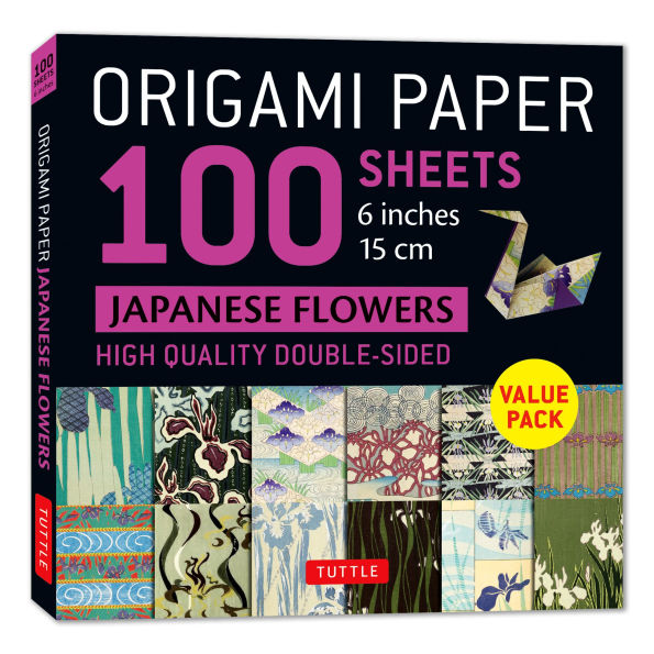 Origami Paper 100 sheets Japanese Flowers 6" (15 cm): Double-Sided Origami Sheets Printed with 12 Different Patterns (Instructions for Projects Included)