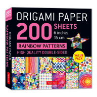 Title: Origami Paper 200 sheets Rainbow Patterns 6 (15 cm), Author: Tuttle Studio