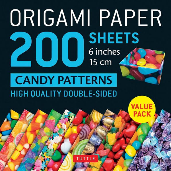Origami Paper 200 sheets Candy Patterns 6 (15 cm): Tuttle Origami Paper: Double Sided Origami Sheets Printed with 12 Different Designs (Instructions for 6 Projects Included)