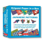 Title: Origami Paper in a Box - Japanese Patterns: 192 Sheets of Tuttle Origami Paper: 6x6 Inch Origami Paper Printed with 10 Different Patterns: 32-page Instructional Book of 4 Projects, Author: Tuttle Studio