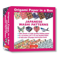 Title: Origami Paper in a Box - Japanese Washi Patterns: 200 Sheets of Tuttle Origami Paper: 6x6 Inch Origami Paper Printed with 12 Different Patterns: 32-page Instructional Book of 10 Projects, Author: Tuttle Studio