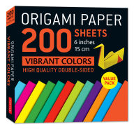 Title: Origami Paper 200 sheets Vibrant Colors 6 (15 cm): Double-Sided Origami Sheets Printed with 12 Different Patterns (Instructions for 5 Projects Included), Author: Tuttle Studio