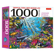 Title: Tropical Coral Reef Marine Life - 1000 Piece Jigsaw Puzzle: Finished Size 29 in X 20 Inch (74 X 51 CM), Author: Hue Huynh