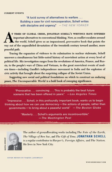 The Unconquerable World: Power, Nonviolence, and the Will of the People