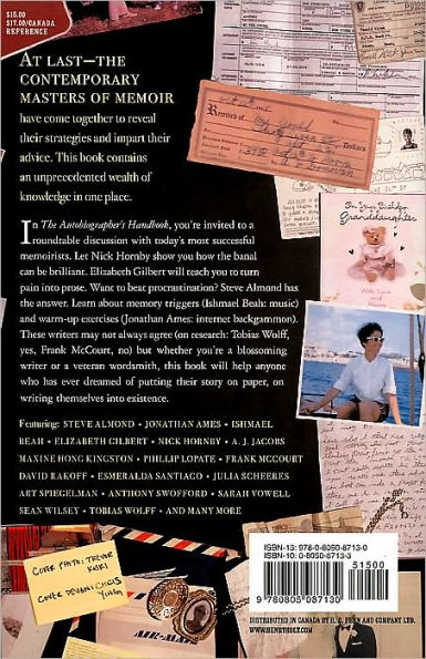 The Autobiographer's Handbook: 826 National Guide to Writing Your Memoir