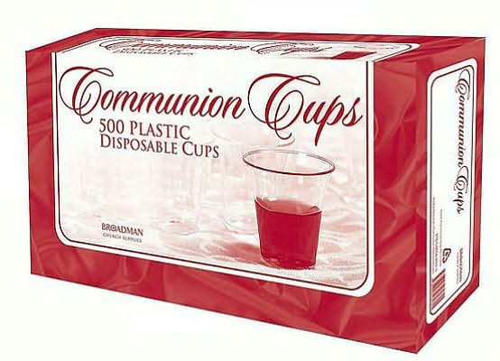 Communion Cups - Disposable Plastic Cups (500 Cups): Stackable / Smooth Rim / Ultra-Clear / Recyclable