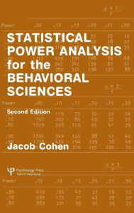 Title: Statistical Power Analysis for the Behavioral Sciences / Edition 2, Author: Jacob Cohen