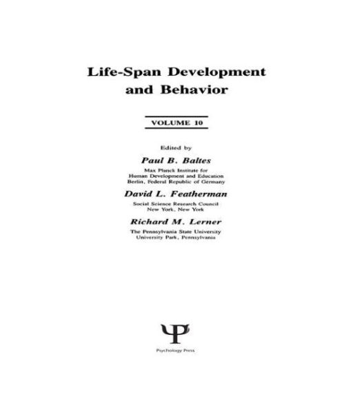 Life-Span Development and Behavior: Volume 10