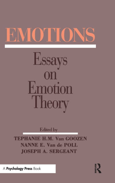 Emotions: Essays on Emotion Theory / Edition 1