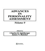 Title: Advances in Personality Assessment: Volume 9 / Edition 1, Author: Charles D. Spielberger