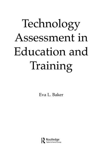Technology Assessment in Education and Training / Edition 1