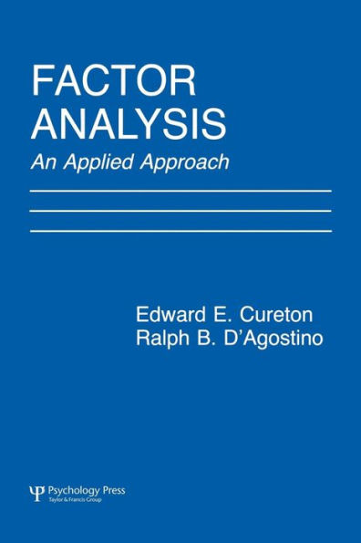 Factor Analysis: An Applied Approach / Edition 1