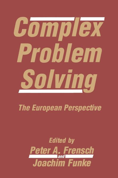 Complex Problem Solving: The European Perspective / Edition 1