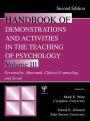 Handbook of Demonstrations and Activities in the Teaching of Psychology: Volume III: Personality, Abnormal, Clinical-Counseling, and Social / Edition 2