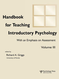 Title: Handbook for Teaching Introductory Psychology: Volume Ii, Author: Michelle Rae Hebl