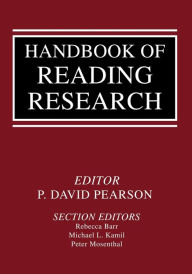 Title: Handbook of Reading Research / Edition 1, Author: P. David Pearson