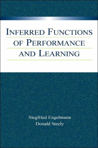 Inferred Functions of Performance and Learning / Edition 1