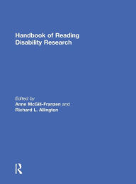 Title: Handbook of Reading Disability Research / Edition 1, Author: Anne McGill-Franzen