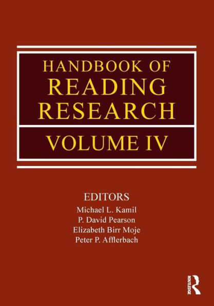 Handbook of Reading Research, Volume IV / Edition 1