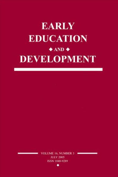 Early Education and Development: A Special Issue of Development