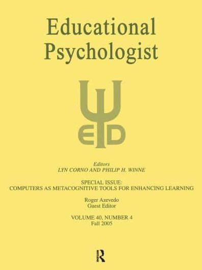 Computers as Metacognitive Tools for Enhancing Learning: A Special Issue of Educational Psychologist